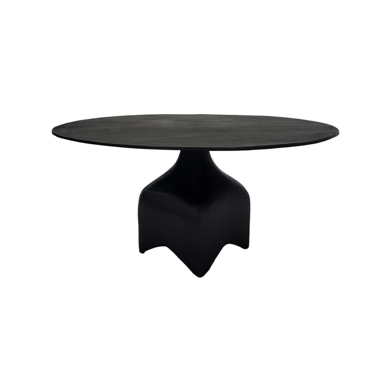 F-CT179-BL Lucci coffee table in black metal finish 