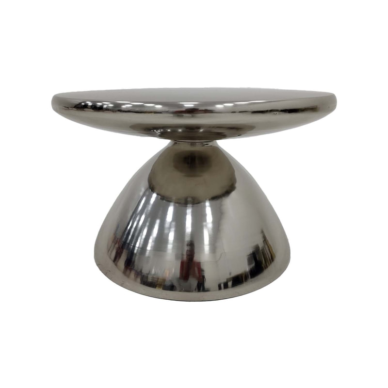 F-CS185-SI Lorin coffee table in brushed silver