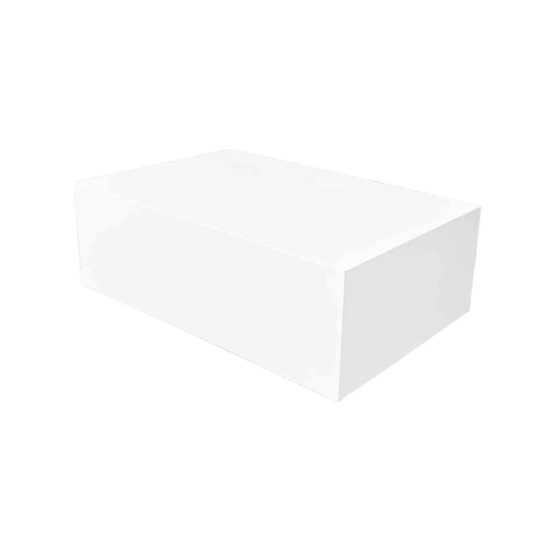 F-CT225-WH Daphne rectangular coffee table in white
