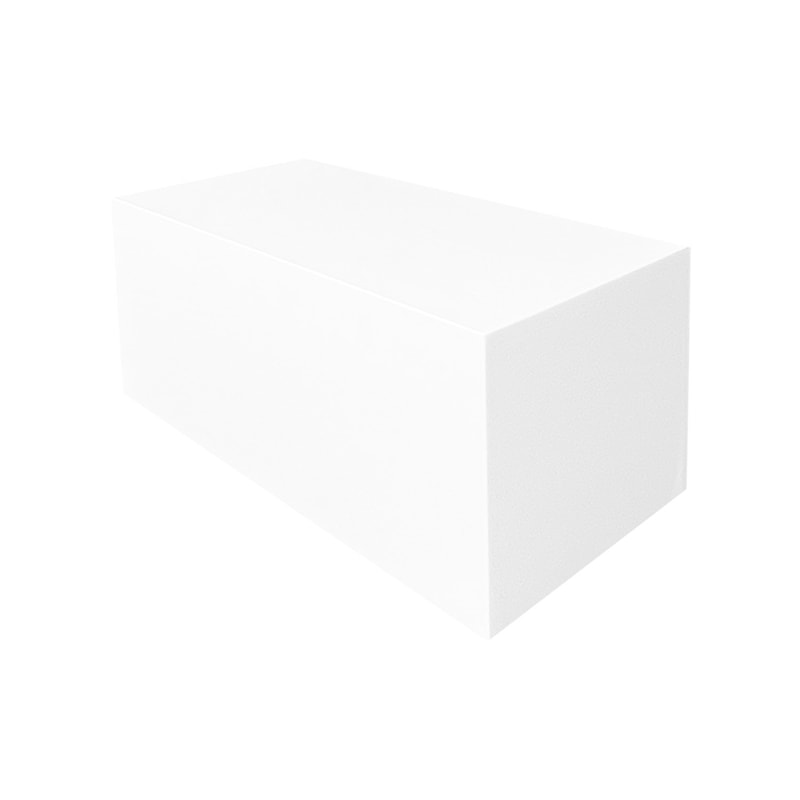 F-CT226-WH Daphne rectangular coffee table in white