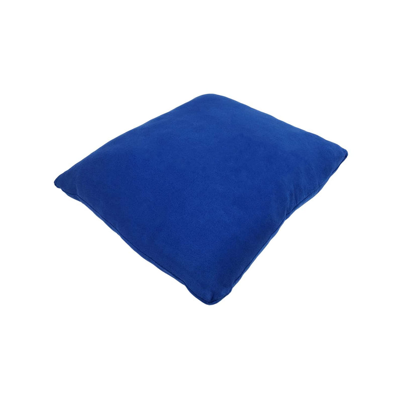 F-CU106-RB Carli cushion in royal blue suede