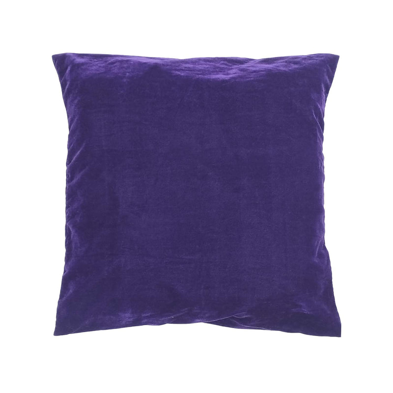 F-CW140-DP  for 40cm x 40cm Luca cushion - dark purple suede fabric