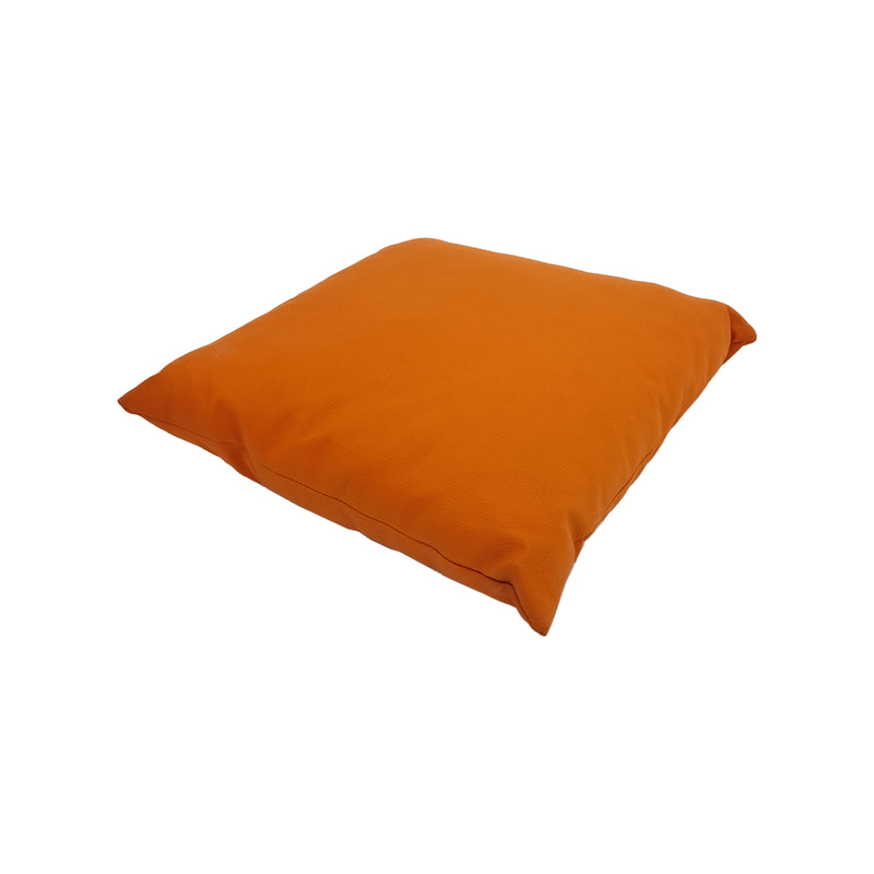 F-CW150-OR for 40cm x 40cm Owa cushion - orange leatherette fabric