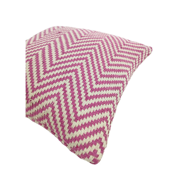 F-CW201-PI Stacey cushion in mid pink pattern