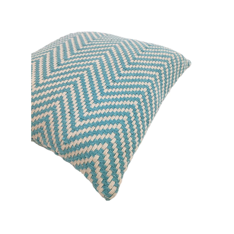 F-CW201-TQ Stacey cushion in turquoise pattern