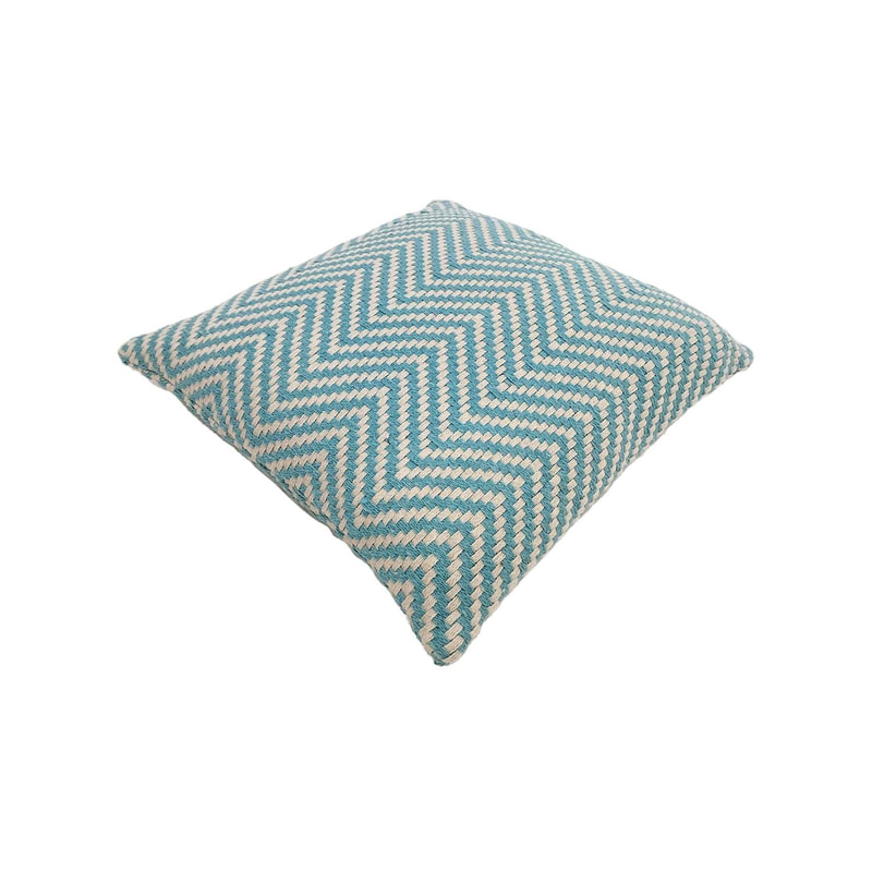 F-CW201-TQ Stacey cushion in turquoise pattern