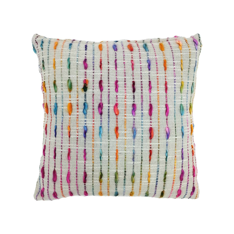 F-CW202-MC Sabrina cushion in multicolored pattern