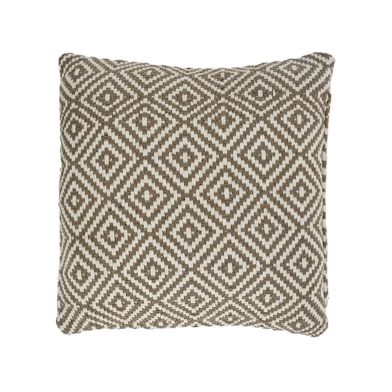 F-CW204-BR Eloise cushion in brown pattern