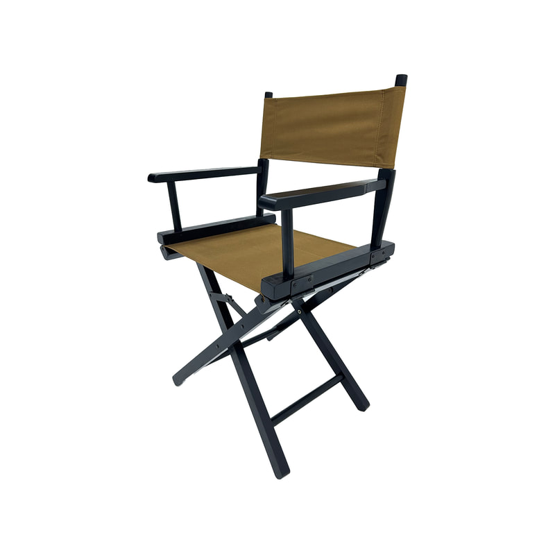 F-DR103-OC Kubrick director's chair in ochre fabric with black  wooden frame 