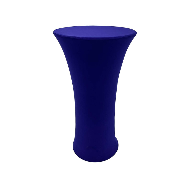 F-HT102-PR Vella high table with purple stretched cover