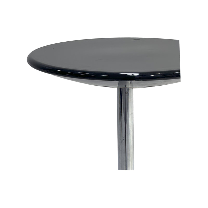 F-HT111-BL Type 2 Occa high table with black top and stainless steel base