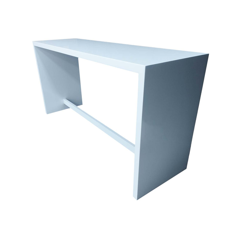 F-HT112-WH Davis high table in white