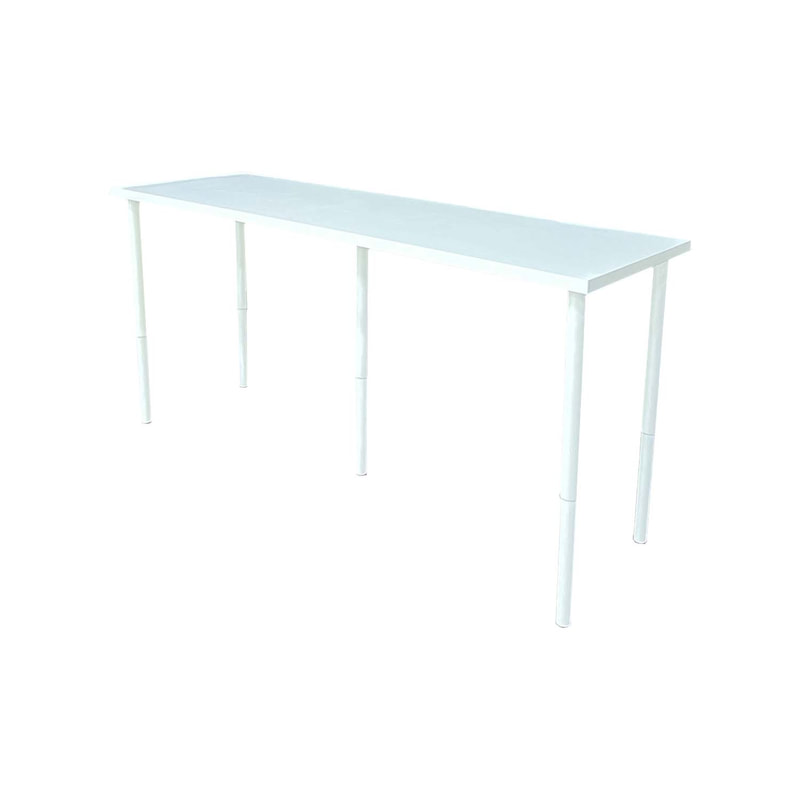 F-HT122-WH Normann high table with white wooden top & adjustable legs