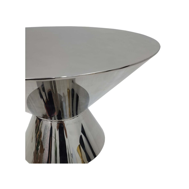 F-HT127-SI Soho high table in silver plated finish 