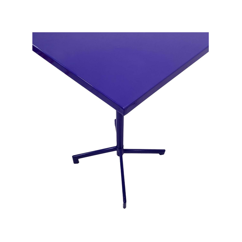 F-HT147-PR Austin high table in purple powder coated finish with folding top