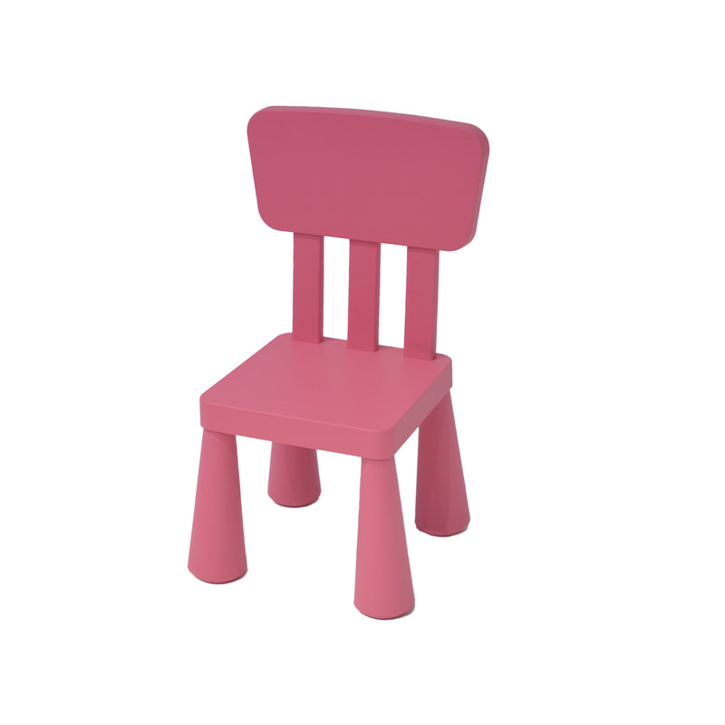 F-KC106-PI Kraft kids chair in pink plastic