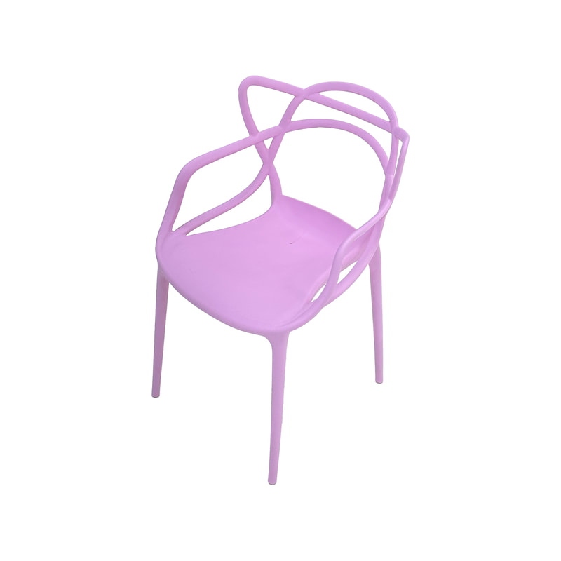F-KC107-PI Billy kids chair in pink plastic