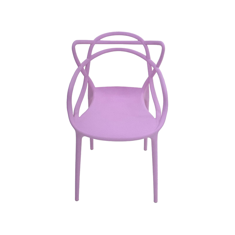 F-KC107-PI Billy kids chair in pink plastic