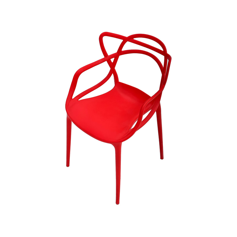 F-KC107-RE Billy kids chair in red plastic