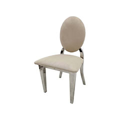 Kids Silver Dior Chair - Cream ​F-KC132-CR