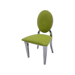 Kids Silver Dior Chair - Lime Green ​F-KC132-GL