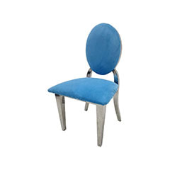 Kids Silver Dior Chair - Light Blue ​F-KC132-LB