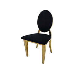Kids Gold Dior Chair - Black ​F-KC133-BL