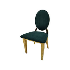 Kids Gold Dior Chair - Emerald Green F-KC133-EG