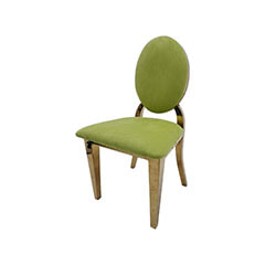 Kids Gold Dior Chair - Lime Green ​F-KC133-GL