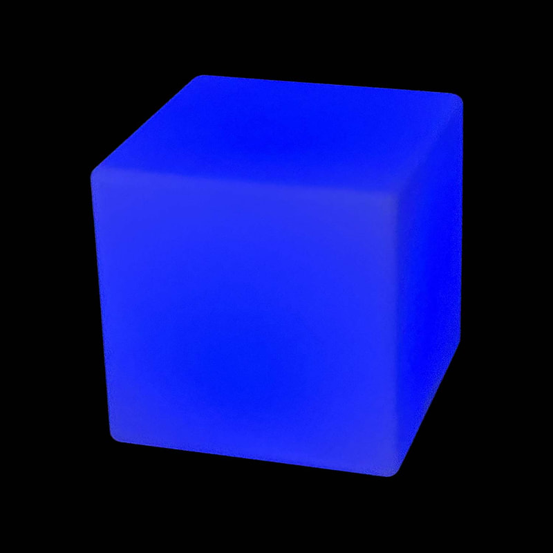 F-LD106-MC Luxe LED cube seat with remote control