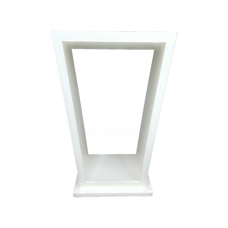F-LE101-WH Type 1 lectern in white paint finish