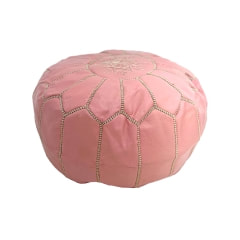 Moroccan Pouffe - Light Pink ​F-PF101-LP