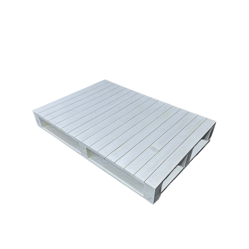 F-PP101-WH Type 1 Pallet table in white paint finish