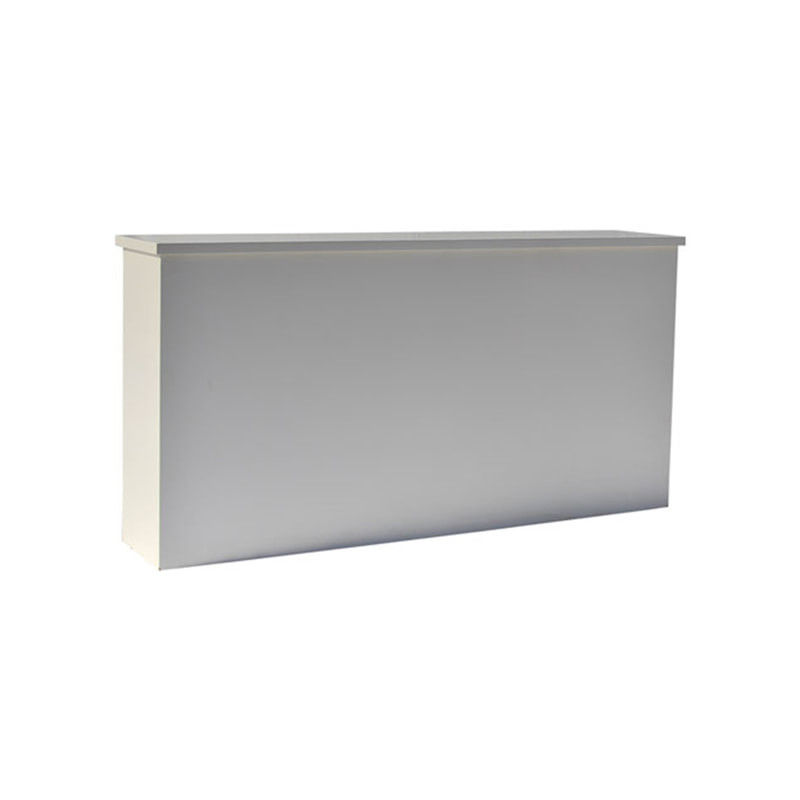 F-RC104-WH Type 4 reception counter in white with lockable cabinets