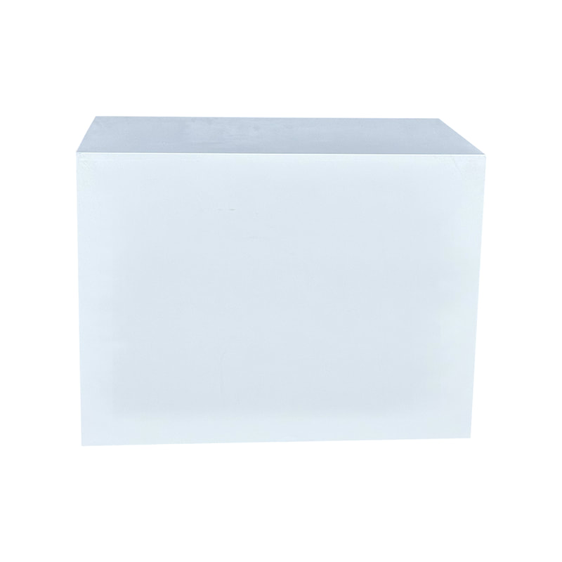 F-RC106-WH Type 6 reception counter in white with a closed back