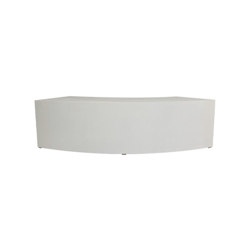 F-RC107-WH Type 7 reception counter in white with a closed back