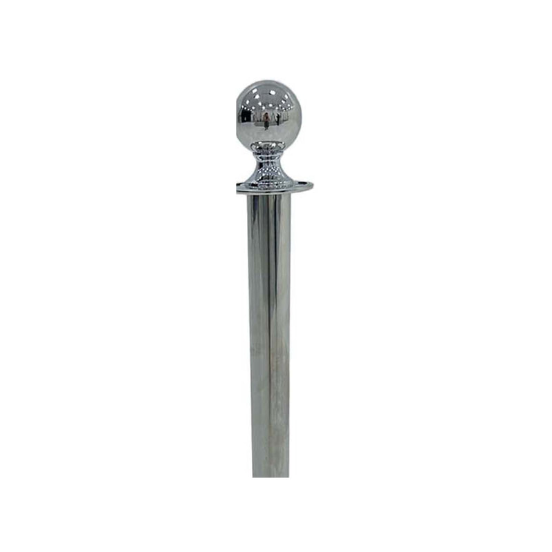 F-RP101-SI Silver metal stanchion post (excluding rope)