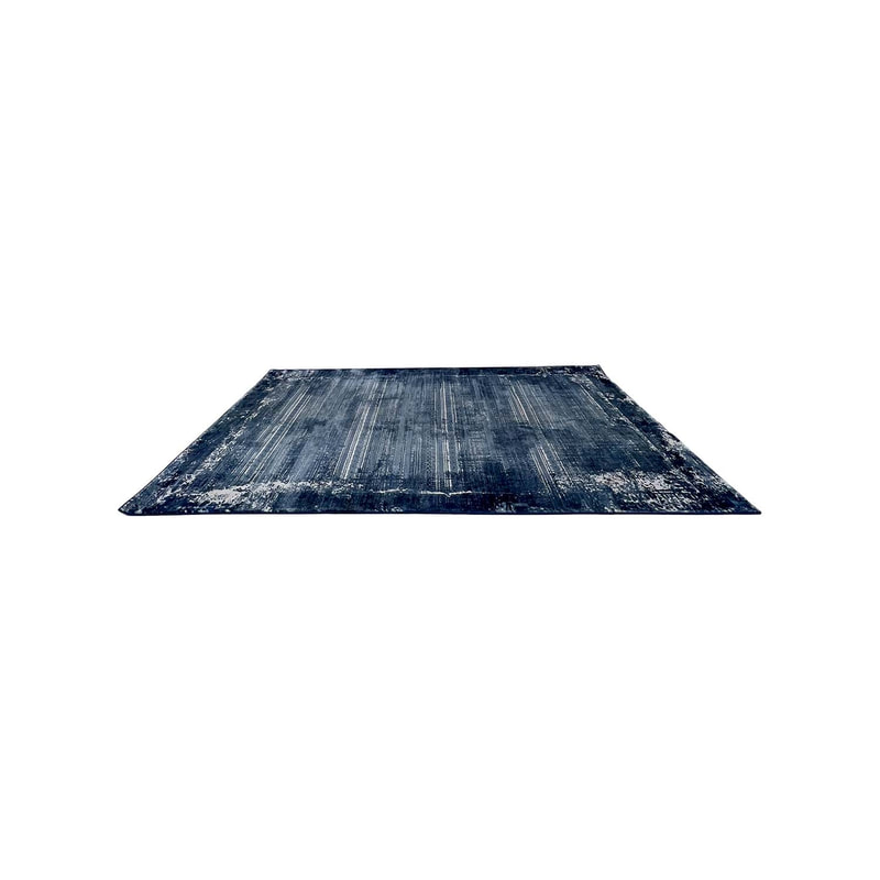 F-RU162-MB Sole midnight blue patterned rug