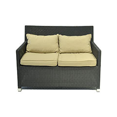 Gubi Double Seater Sofa - Dark Brown F-SD162-BD