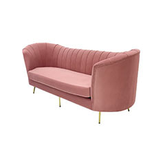 Monroe Sofa - Blush Pink F-SF104-BP