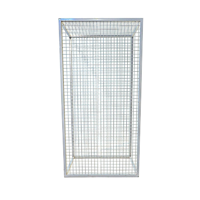F-SG106-WH Type 6 signage in silver mesh openable from one side