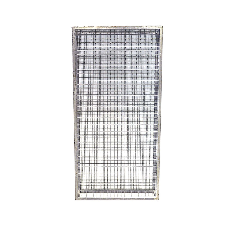 F-SG107-WH Type 7 signage in silver mesh openable from one side