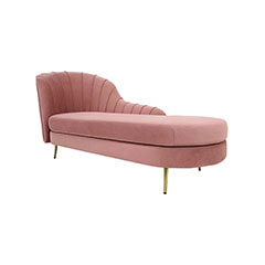 Monroe Chaise - Blush Pink  ​F-SL104-BP