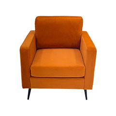 Capri Single Sofa - Orange F-SN105-PO