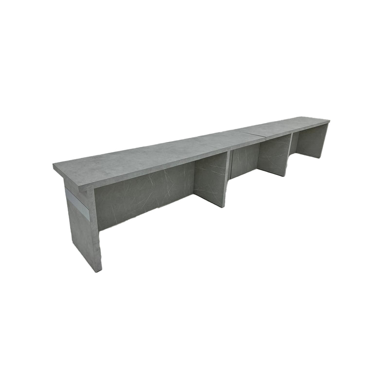 F-SQ102-CC Type 2 signing table in concrete effect