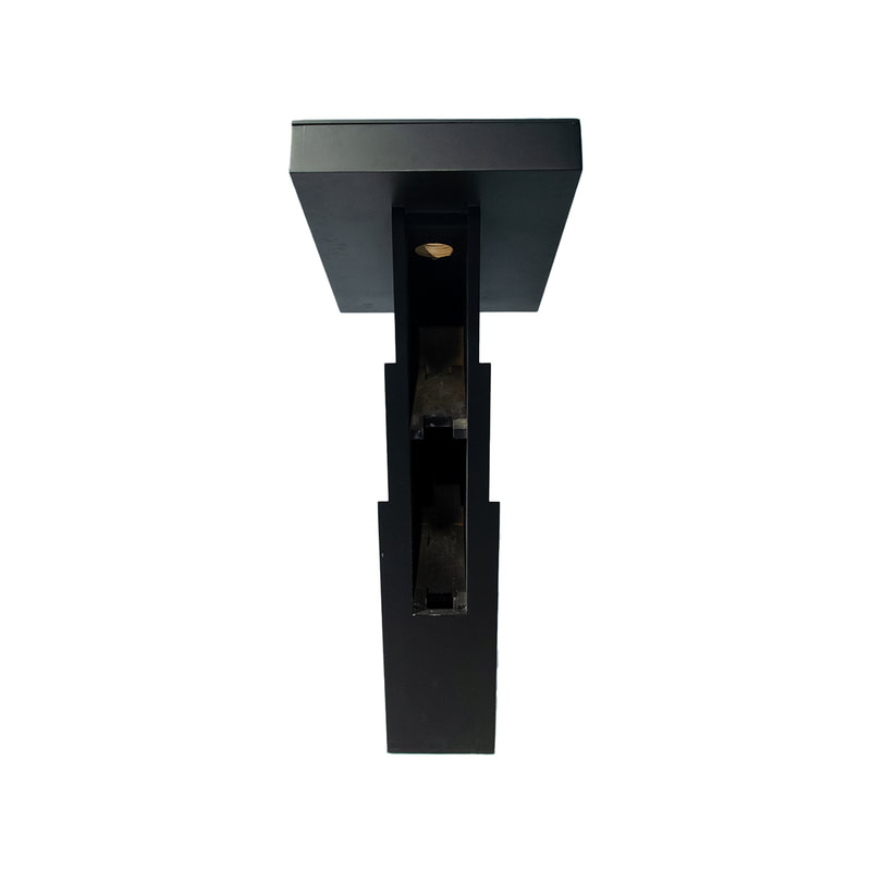 F-SS107-BL Type 2 Ipad Stand for 29 inches touch screen model in black paint 