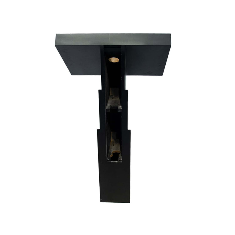 F-SS108-BL Type 3 Ipad Stand for 29 inches touch screen model in black paint