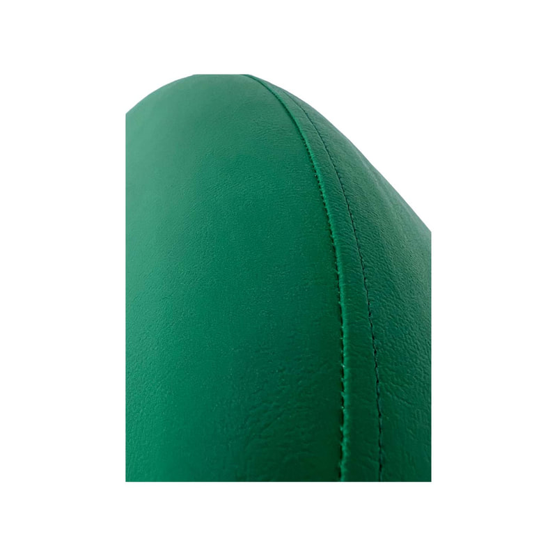 F-ST101-GR Cosmo stool round in green leatherette