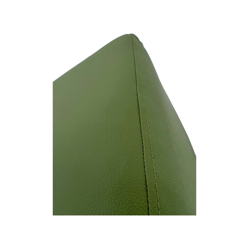 F-ST107-OG Orion stool square in olive green leatherette