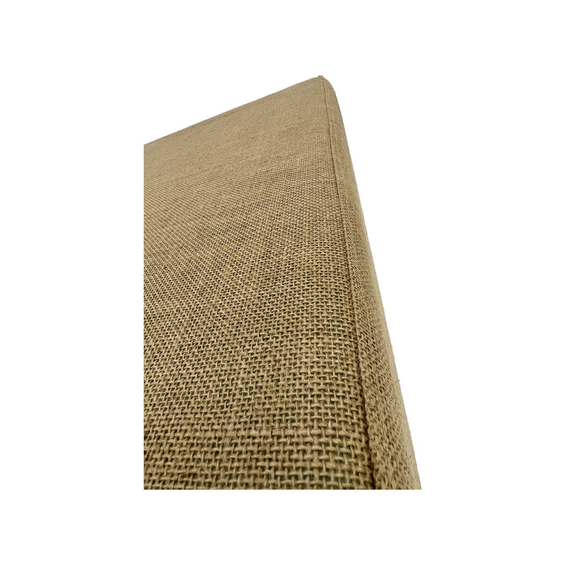 F-ST130-JT Irving stool square in jute fabric
